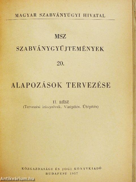 Alapozások tervezése II.