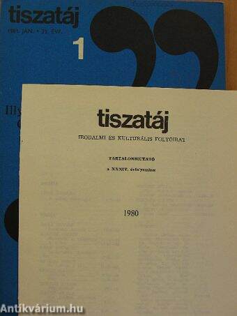 Tiszatáj 1981. január