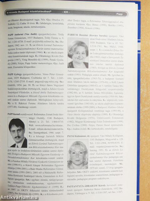 Ki kicsoda Budapest közoktatásában? 2002