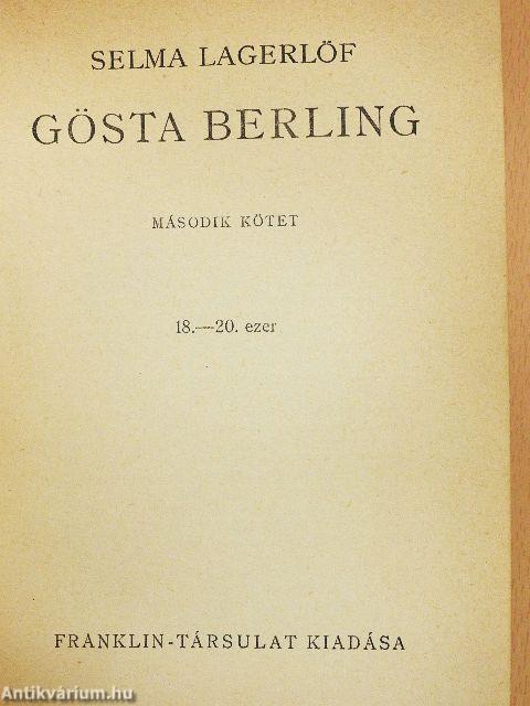 Gösta Berling I-II.