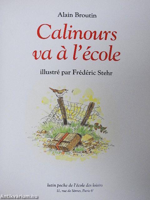 Calinours va á l'école