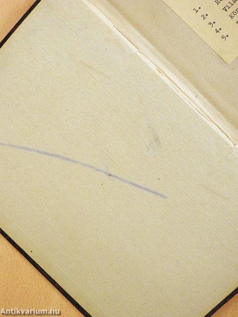 Gyárüzemi munkaszervezés és költségszámítás/A távolbalátás és az ultrarövid hullámok technikája/Világítástechnika/A könnyüfémek sajátságai és alkalmazásai/Vezérfonal technikai chémiai vizsgálatokhoz