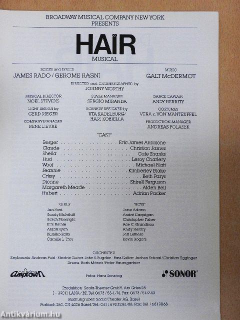 Hair Musical - European Tour 1990/91
