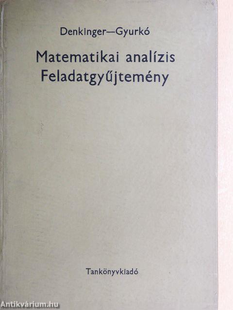 Matematikai analízis feladatgyűjtemény