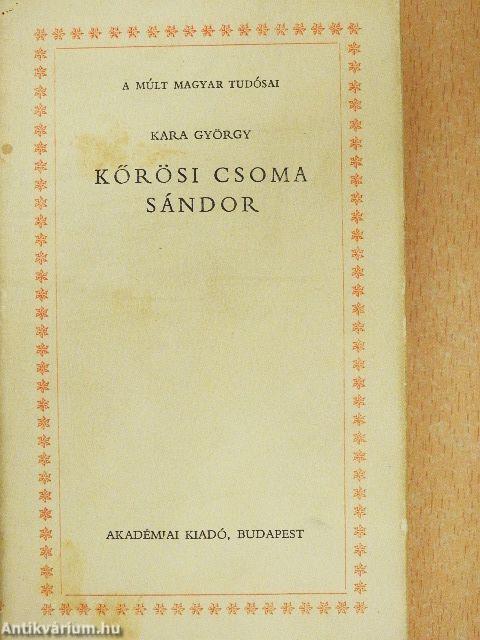 Kőrösi Csoma Sándor