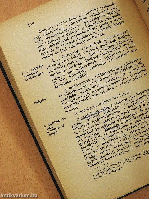 Mezőgazdasági szakoktatásunk kialakulása, fejlődése és mai helyzete