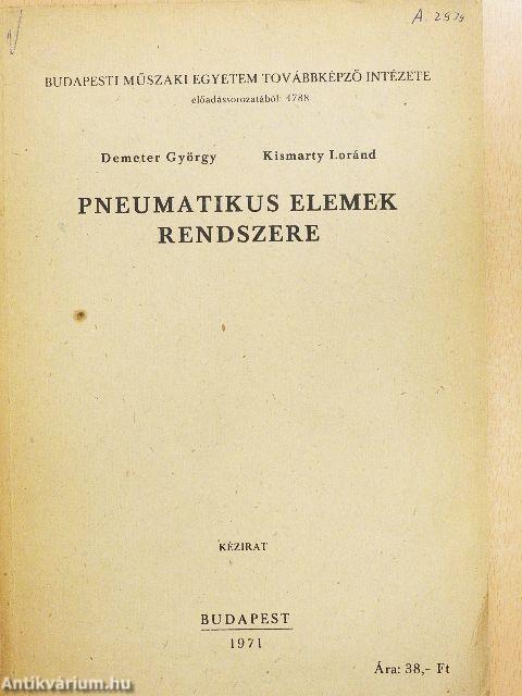 Pneumatikus elemek rendszere