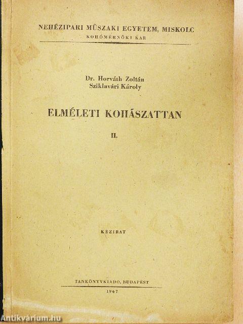 Elméleti kohászattan II.