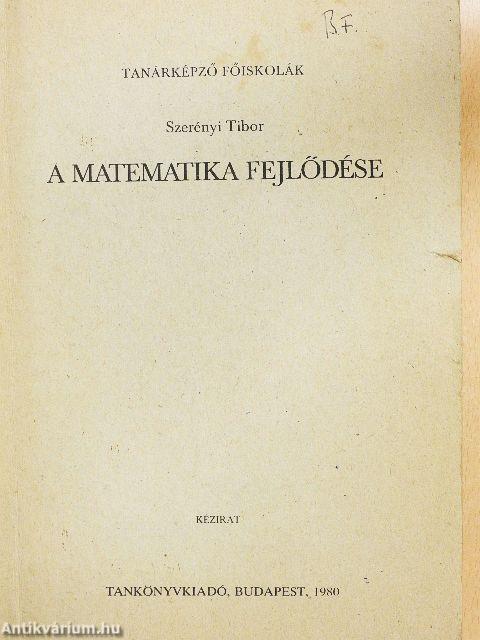 A matematika fejlődése