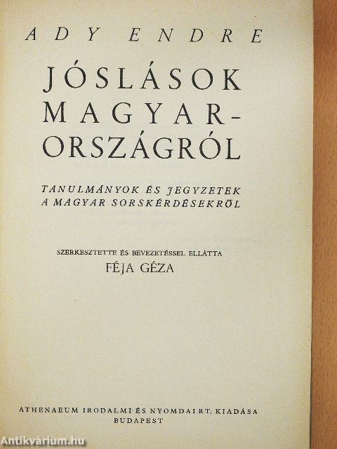 Jóslások Magyarországról