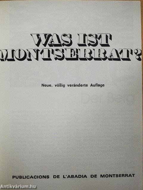 Was ist Montserrat?