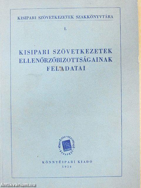 Kisipari szövetkezetek ellenőrzőbizottságainak feladatai