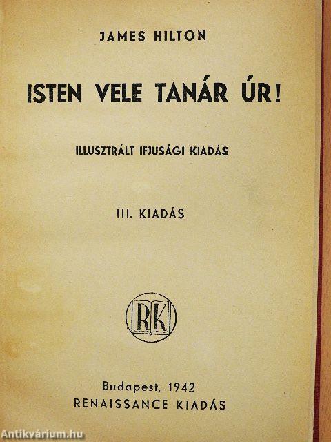 Isten vele tanár úr!