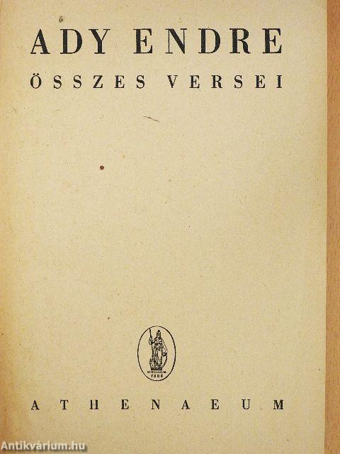 Ady Endre összes versei