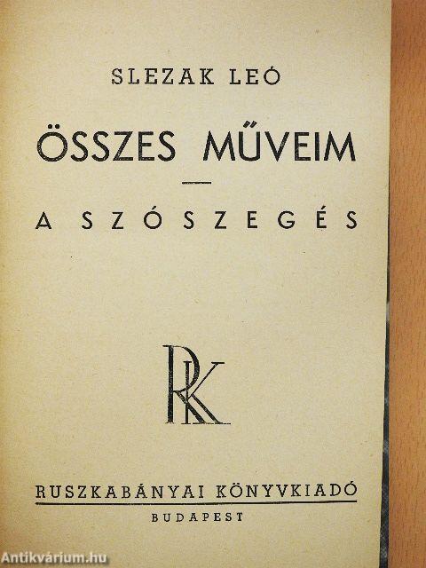 Összes műveim/A szószegés