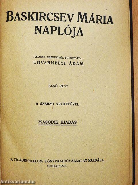 Baskircsev Mária naplója I-II.