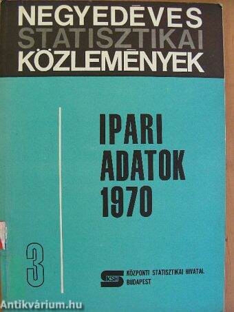 Ipari adatok 1970/3