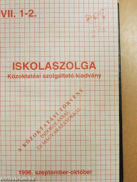 Iskolaszolga 1996. szeptember-1997. június