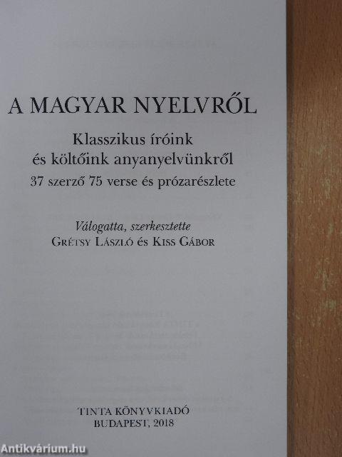 A magyar nyelvről