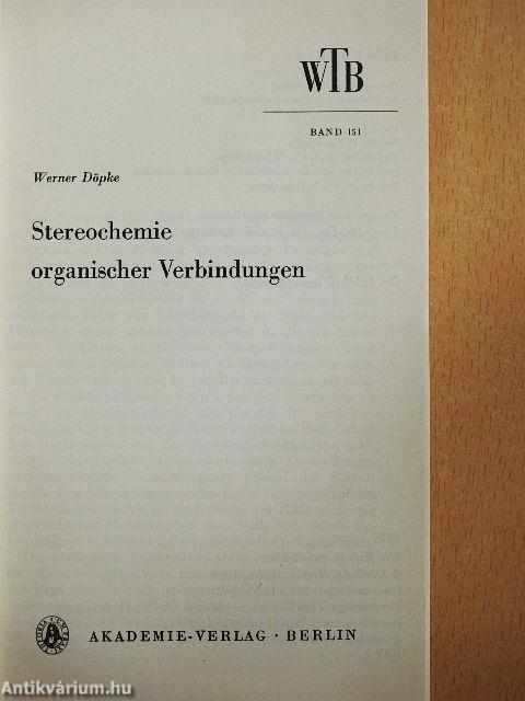 Stereochemie organischer Verbindungen