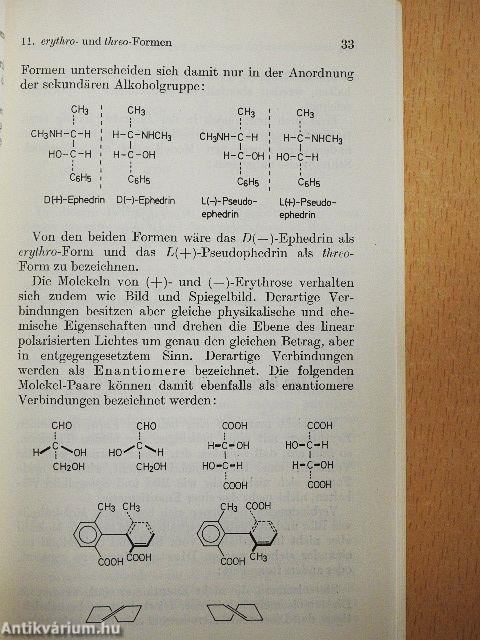 Stereochemie organischer Verbindungen