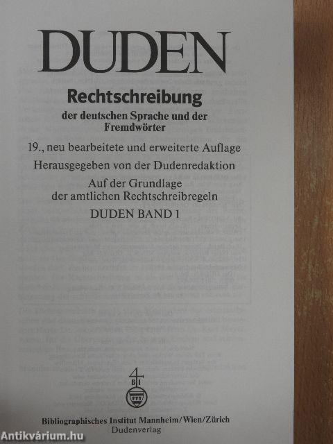 Duden - Die Rechtschreibung