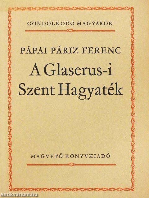 A Glaserus-i Szent Hagyaték