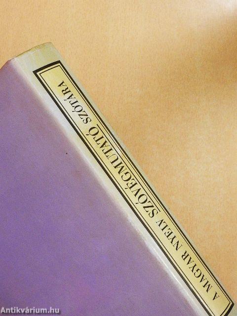 A magyar nyelv szóvégmutató szótára