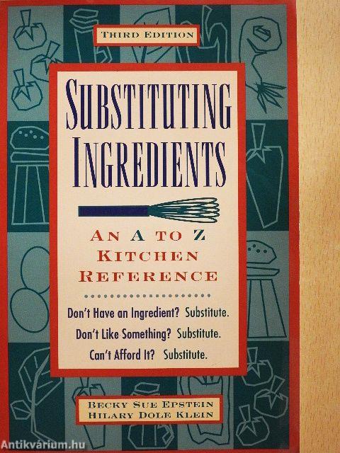 Substituting Ingredients