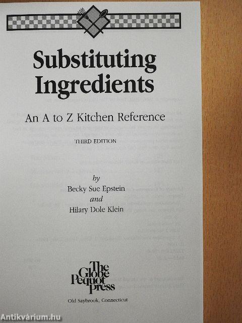 Substituting Ingredients