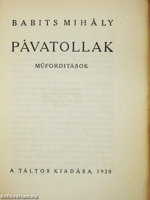 Pávatollak