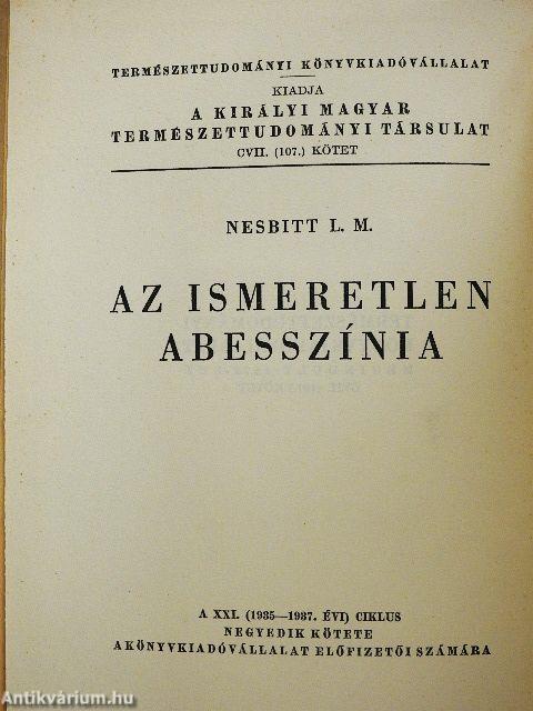 Az ismeretlen Abesszínia