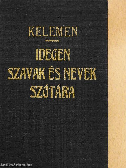 Idegen szavak és nevek szótára