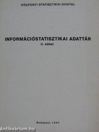 Információstatisztikai adattár II.