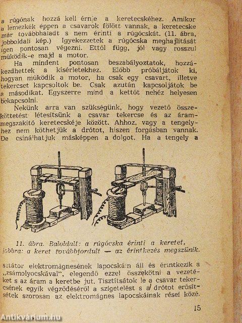 Kis villanymotorok házi készítése