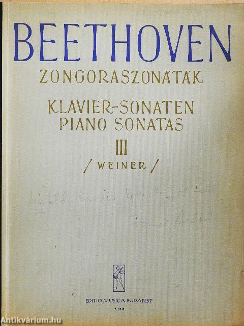 Zongoraszonáták III.