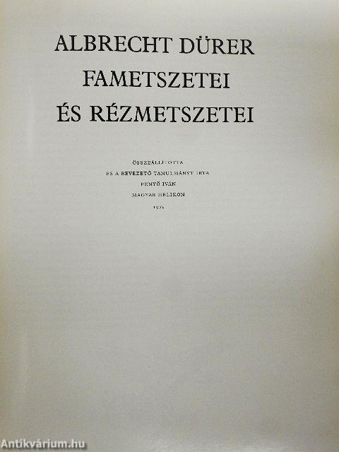 Albrecht Dürer fametszetei és rézmetszetei