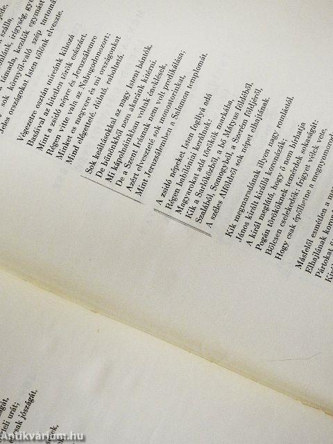 A Magyar Valóság Versei 1475-1820