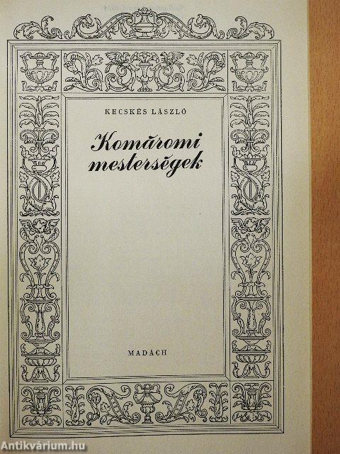 Komáromi mesterségek