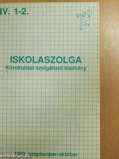 Iskolaszolga 1993. szeptember-1994. június