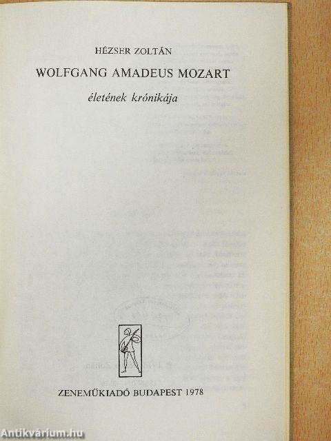Wolfgang Amadeus Mozart életének krónikája