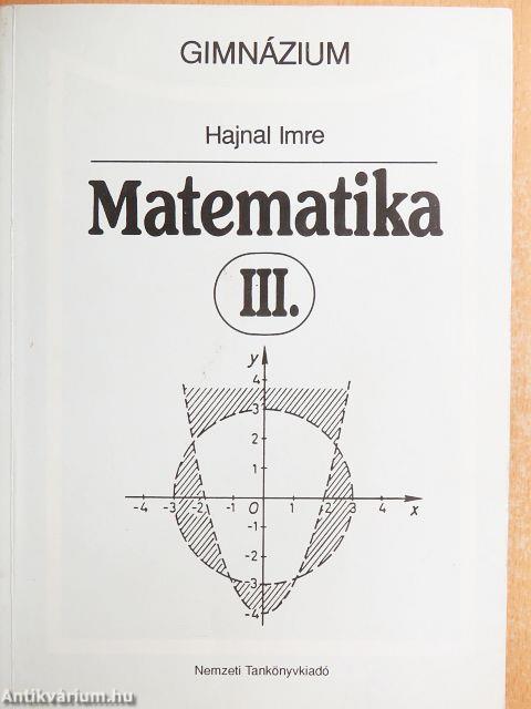 Matematika III.