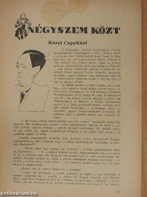 Literatura 1936. julius 1.