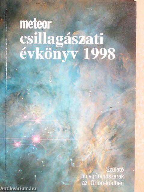 Meteor csillagászati évkönyv 1998