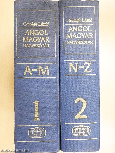 Angol-magyar nagyszótár 1-2.