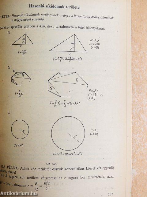 Matematika a felvételi vizsgára készülők részére