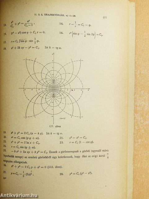 Műszaki matematikai gyakorlatok B. VII./1.