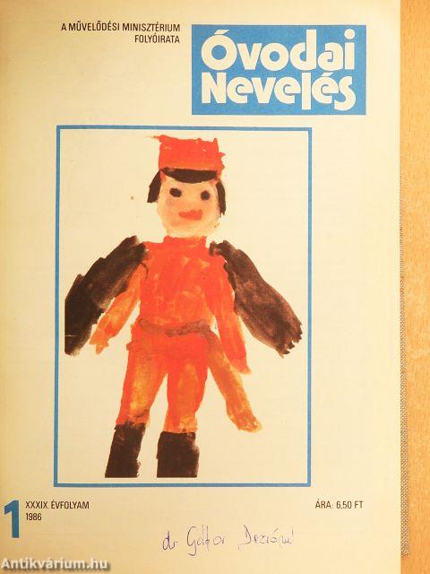 Óvodai nevelés 1986. január-december