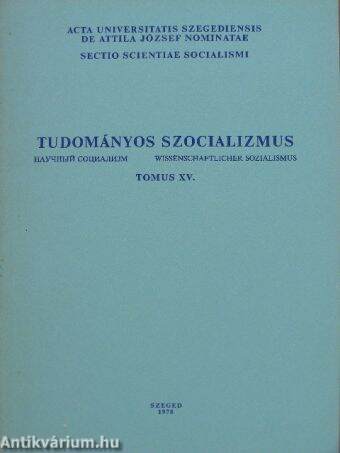 Tudományos szocializmus Tomus XV.