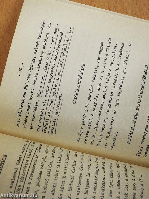 Heves megye ismertetése